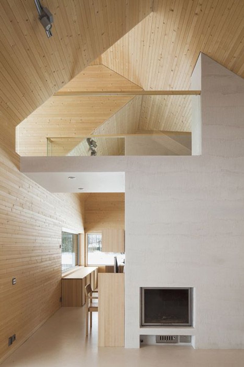 moderno techo de madera