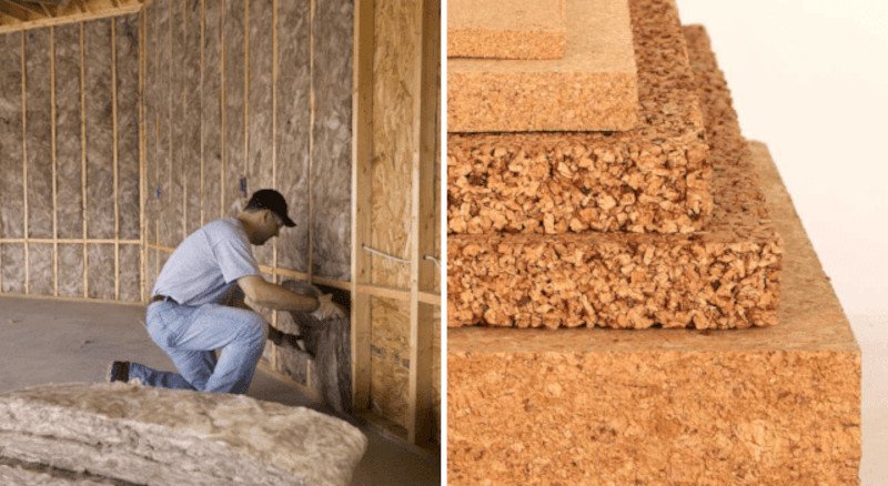 materiales para aislar casas de madera